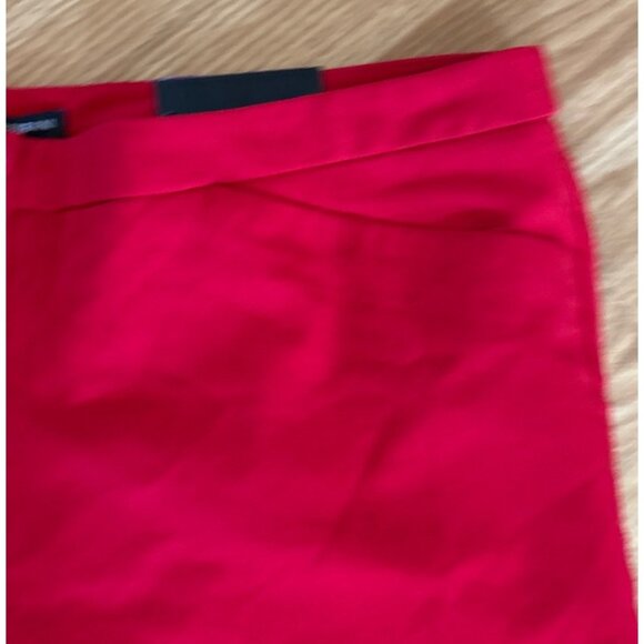 Mario Serrani Capri Pants Womens Red Comfort Stretch Size 14 Tummy Control - Picture 2 of 8